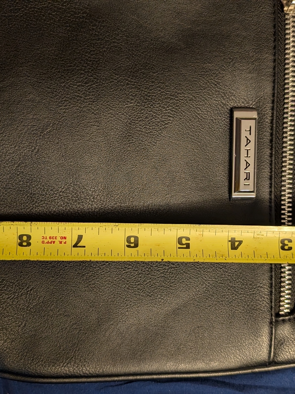 NEW Tahari Crossbody Bag Color Black Adjust Strap MSRP $78 - Picture 8 of 9
